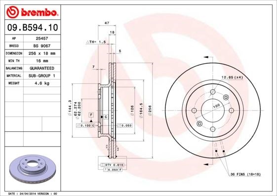 Hyundai i20 Ön Fren Diski Hava Kanallı BREMBO