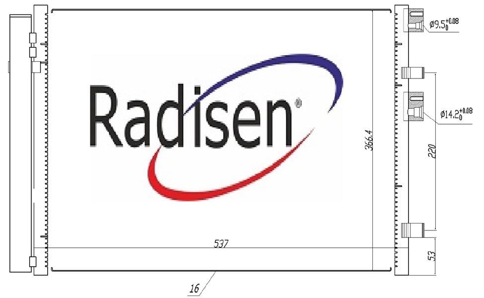 Hyundai i20 Klima Radyatörü 1.1-1.4 CRDI RADISEN