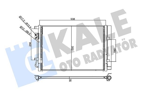 Hyundai i20 Klima Radyatörü Kondenseri KALE-RADYATOR