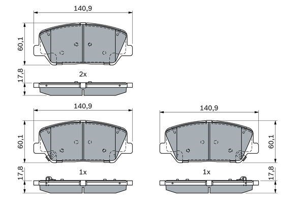 Hyundai i30 Ön Fren Balatası BOSCH