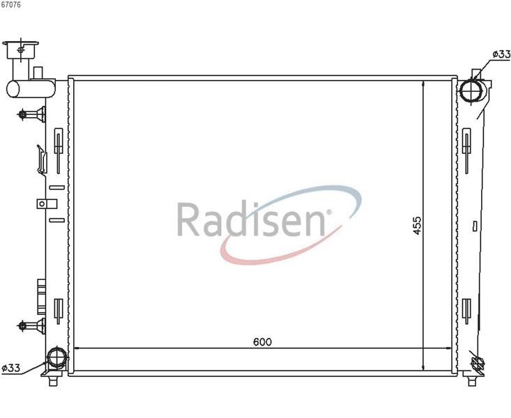 Hyundai i30 1.4-1.6-2.0 Radyatör RADISEN