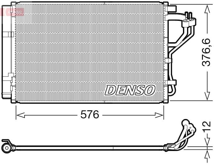 Hyundai i30 Klima Radyatörü Kondenser DENSO