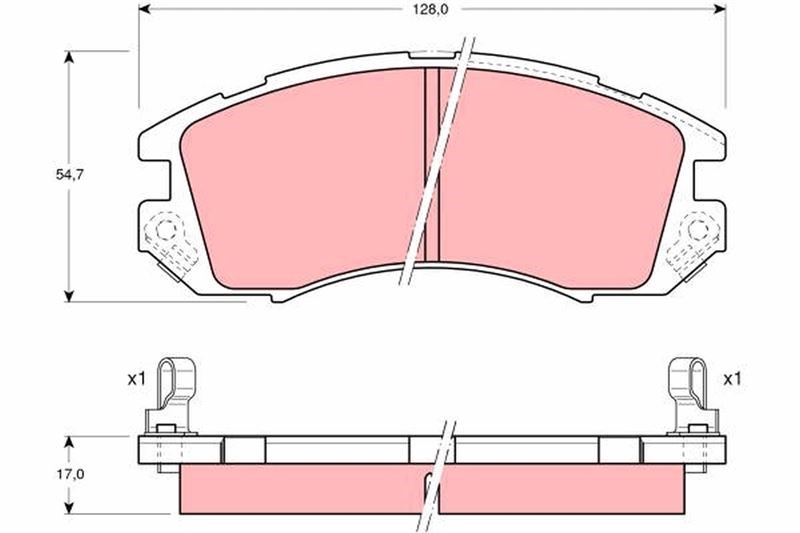 Subaru Impreza Legacy Ön Fren Balatası TRW