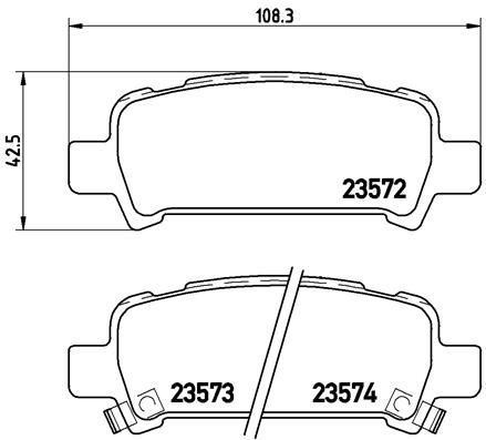 Subaru Impreza Arka Fren Balatası VALEO