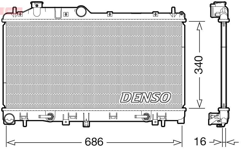 Subaru Impreza Motor Su Radyatörü DENSO