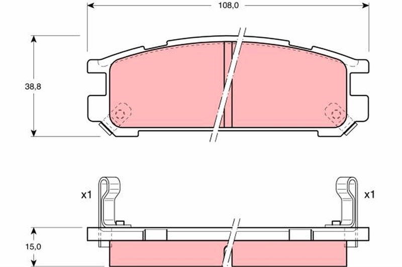 Subaru Impreza Arka Disk Fren Balatası TRW