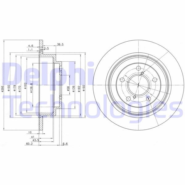 Subaru Impreza Arka Fren Diski Dolu Tip DELPHI