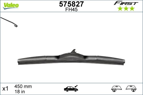Opel Insignia A Ön Silecek Süpürgesi Sol Fist Hibrit 450mm VALEO