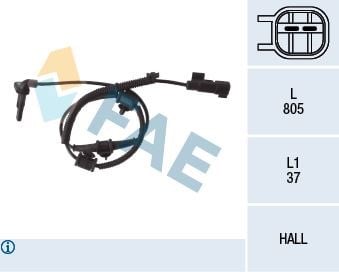Opel Insignia A Ön ABS Tekerlek Hız Devir Sensörü FAE