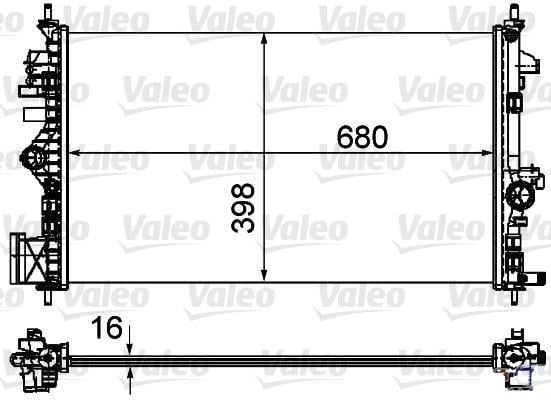 Opel Insignia A Su Radyatörü 1.6-1.8 VALEO