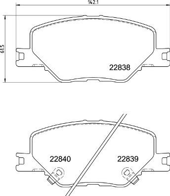 Opel Insignia B Ön Fren Balatası 16 İnç Jant BREMBO