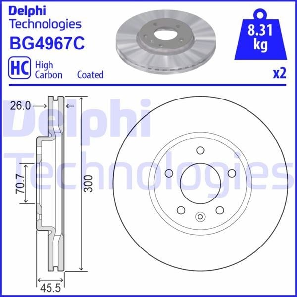 Opel Insignia B Ön Fren Aynası DELPHI