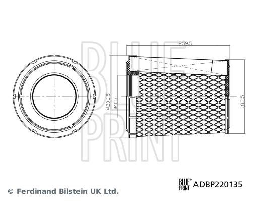 Isuzu Grafter NLR Hava Filtresi BLUEPRINT