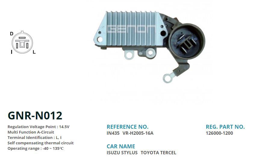 Isuzu Jaguar Alternatör Konjektörü GENON