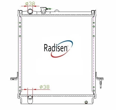 Isuzu NPR 4.8 Radyatör RADISEN