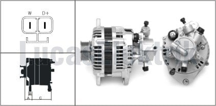 Isuzu Combo Meriva Corsa C Astra G Alternatör 12V 100A LUCAS
