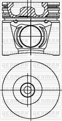 Iveco Nef Industr/Agricolo New Holland Piston Segman Q104.0mm STD YENMAK