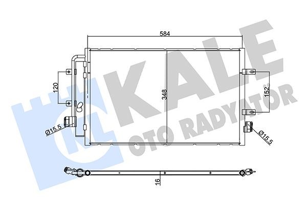 Iveco Daily 4 Daily 5 Daily 6 Klima Radyatörü KALE-RADYATOR