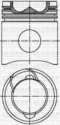 Iveco 175.24-190.26 Stationary Engine Piston Segman Q120.0mm STD YENMAK