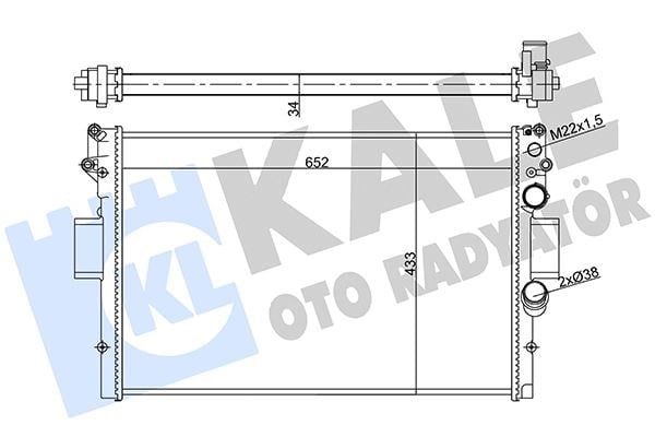 Iveco Daily 3 Su Radyatörü 2.5TD 2.8 MT Mekanik KALE-RADYATOR
