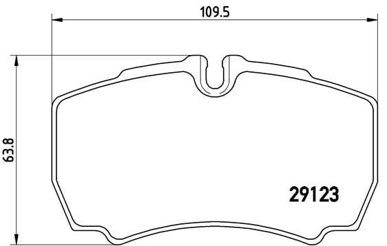 Iveco Daily Ön Fren Balatası WVA 29123 BREMBO