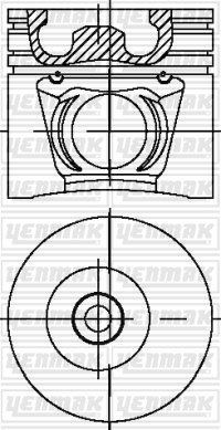Iveco Vasc.52 Disassata Class Traktör Piston Segman Q104.0mm STD YENMAK