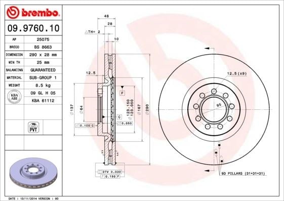 Iveco Daily IV Ön Fren Diski BREMBO