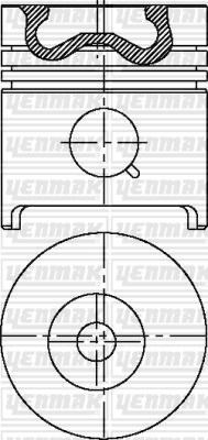 Iveco Yeşil Motor Piston Segman Q100.0mm STD YENMAK