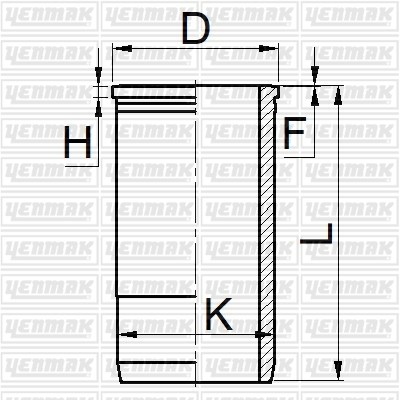 Iveco 8460.21 Gömlek Q120.0MM STD Fosfat Kaplama YENMAK