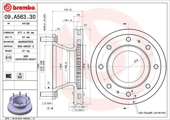 Iveco Eurocargo I-III Fren Diski BREMBO