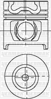 Iveco Yeşil Motor Piston Segman Q104.0mm STD YENMAK