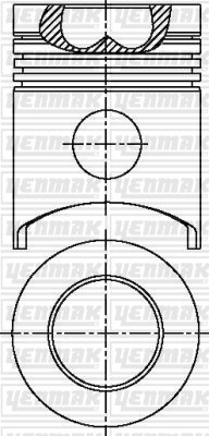 Iveco 8200.02.00/220 A-8200.12.004 8205.02 Piston Segman Q122.0mm STD YENMAK
