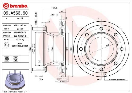 Iveco Eurocargo I-III Fren Diski BREMBO