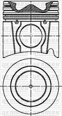 Iveco F2BE 0681 A/B/C/D/CA/DA/DB Euro 3 Piston Segman Q115.0mm STD YENMAK