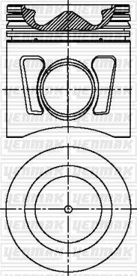 Iveco Cursor10 450PS Euro4/Euro5 Piston Segman Q125.0mm STD YENMAK