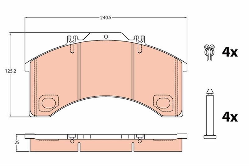 Iveco Eurocargo Ön Disk Balata TRW