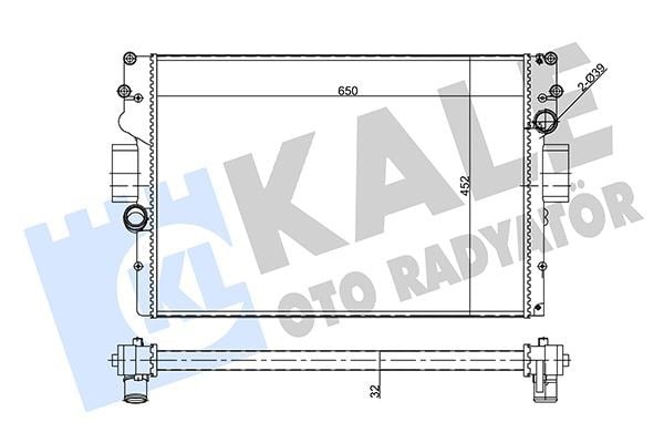 Iveco Daily 3 Daily 4 Su Radyatörü MT Mekanik KALE-RADYATOR
