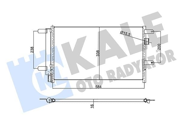 Iveco Daily 3 Daily 4 Kondenser Alüminyum Bronz KALE-RADYATOR