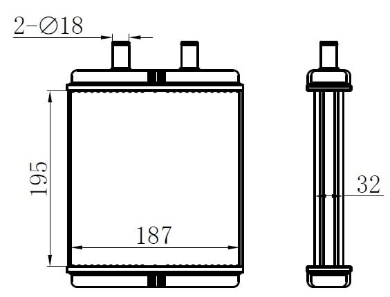 Iveco Daily 70C17 Kalorifer Radyatörü ORIS