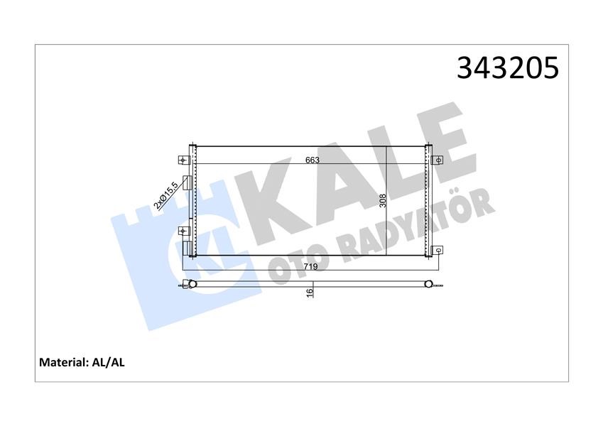 Iveco Daily Klima Radyatörü KALE-RADYATOR