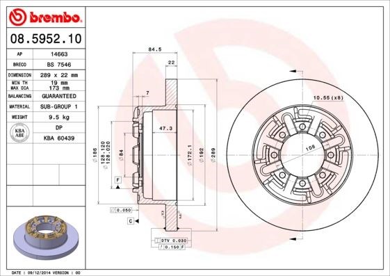 Iveco Daily Arka Fren Aynası BREMBO