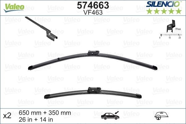Hyundai ix20 Kia Venga Ön Silecek Süpürge Takımı 650 350 mm VALEO