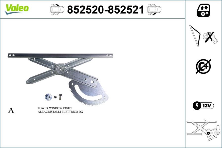 Hyundai ix35 Ön Sol Cam Mekanizması VALEO
