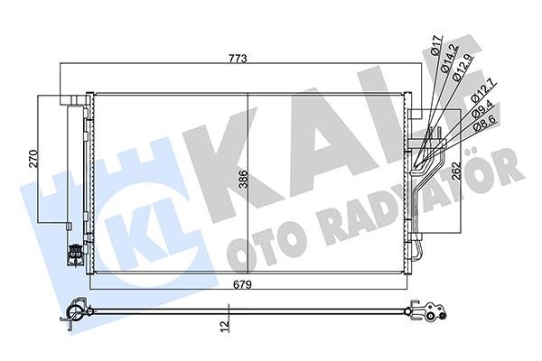 Hyundai ix35 Klima Radyatörü Kondenser KALE-RADYATOR