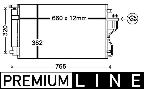 Hyundai ix35 Klima Radyatörü Kondenser MAHLE