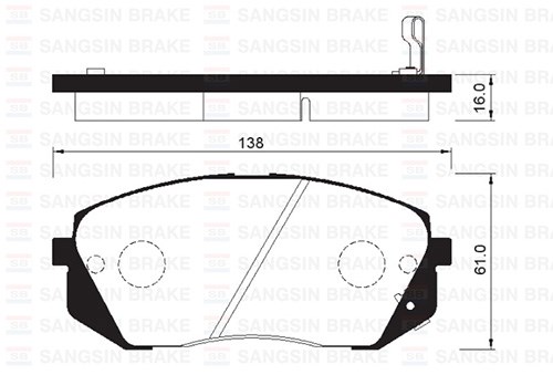 Hyundai ix35 Ön Fren Balatası SANGSIN