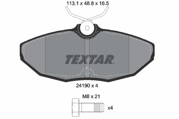 Jaguar S-Type II X200 Arka Fren Balatası TEXTAR