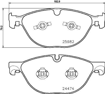 Jaguar Ön Fren Balatası Low-Met BREMBO