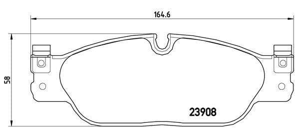 Jaguar S-Type II X200 XJ X350 X358 Ön Fren Balatası BREMBO
