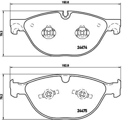 Jaguar Ön Fren Balatası Low-Met BREMBO